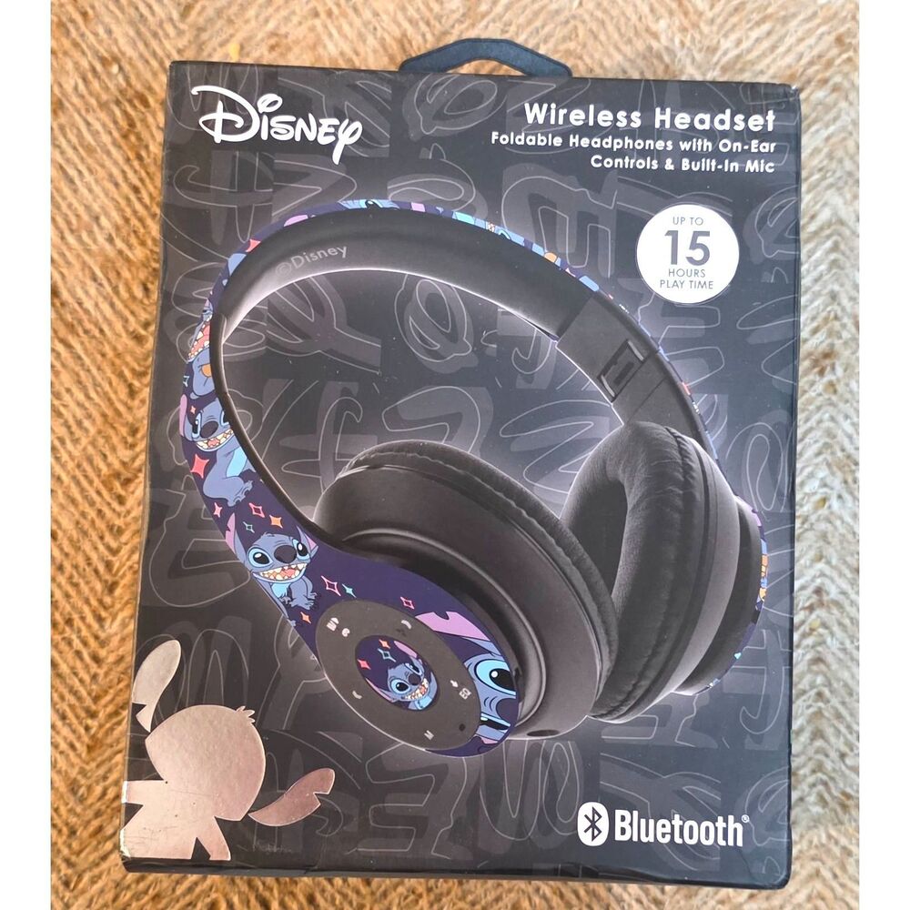 Disney Lilo & Stitch Wireless Bluetooth Over-Ear Headset Foldable – New in Box